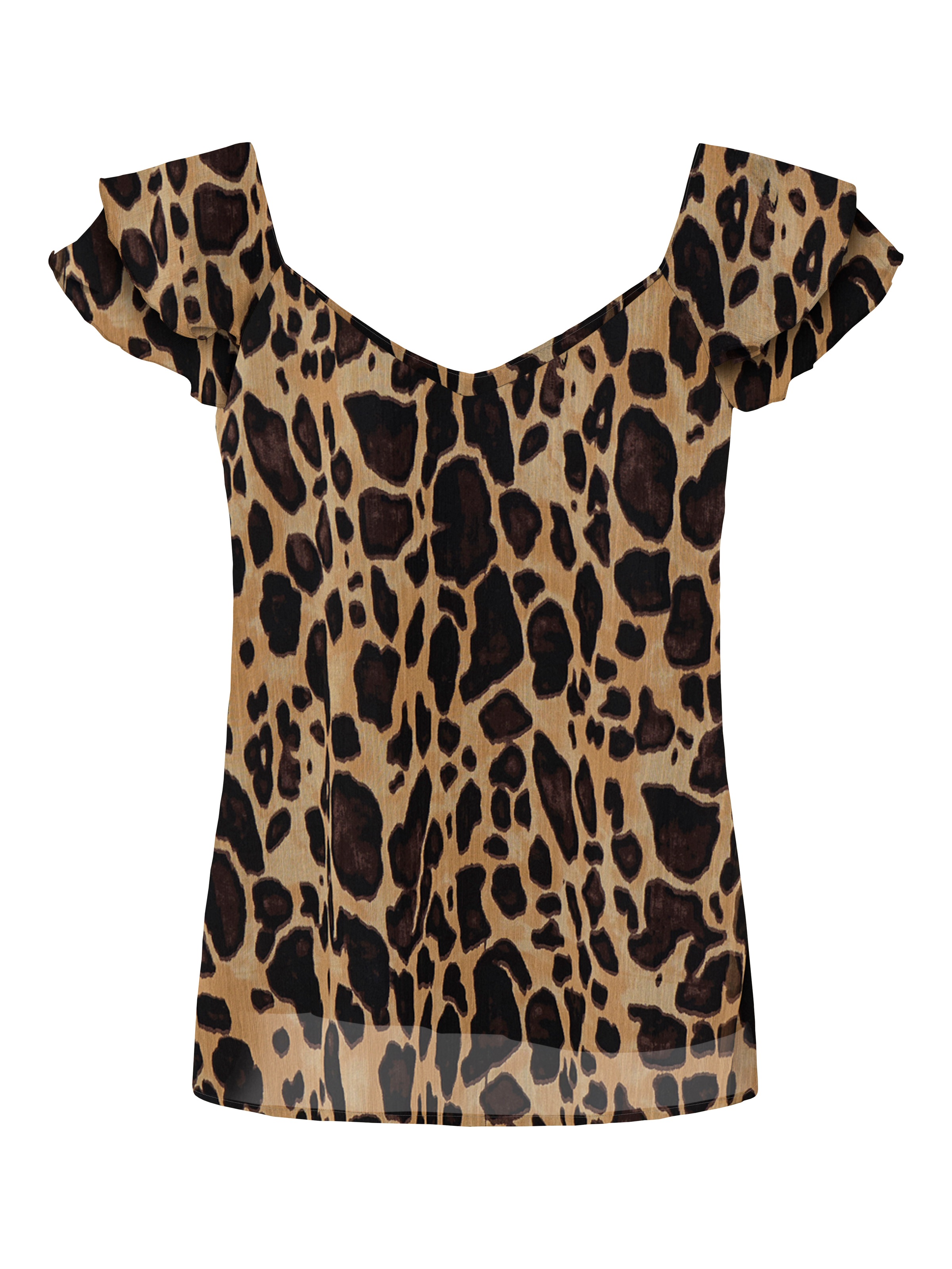 ONLY Blusenshirt »ONLASTA LIFE CAPSLEEVE V-NECK TOP PTM«