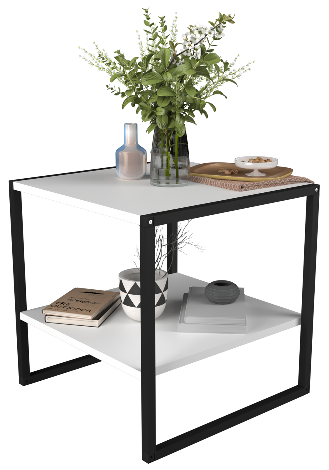 Couchtisch INSASI M - weiß - 50 cm