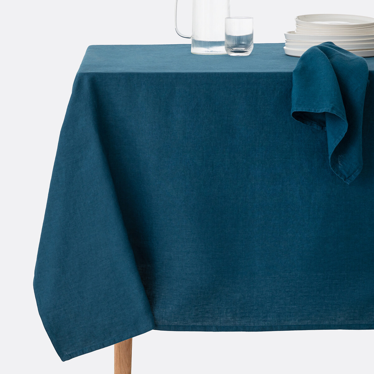 LA REDOUTE INTERIEURS<br>Toalha de mesa em linho lavado, Victorine