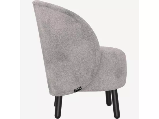 HABITAT - Fauteuil cabriolet en tissu chenille - Gris argent - Bold