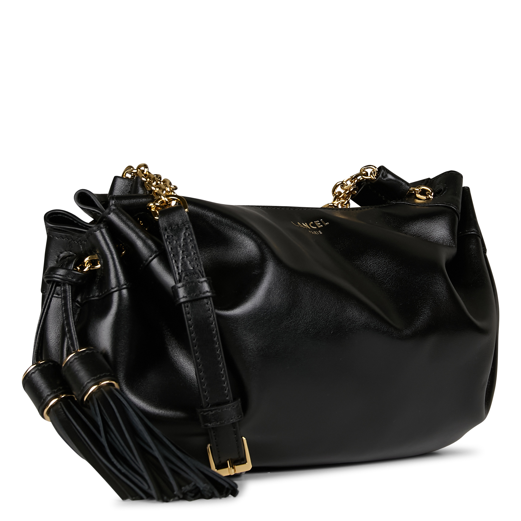 MABELLE - Sac bandoulière en cuir| Noir