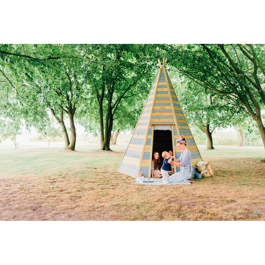 plum® Spielhaus Tipi aus Holz, 330 cm