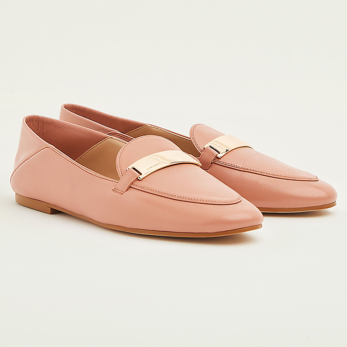 L.K. Bennett Mocassins en Cuir Paola roses