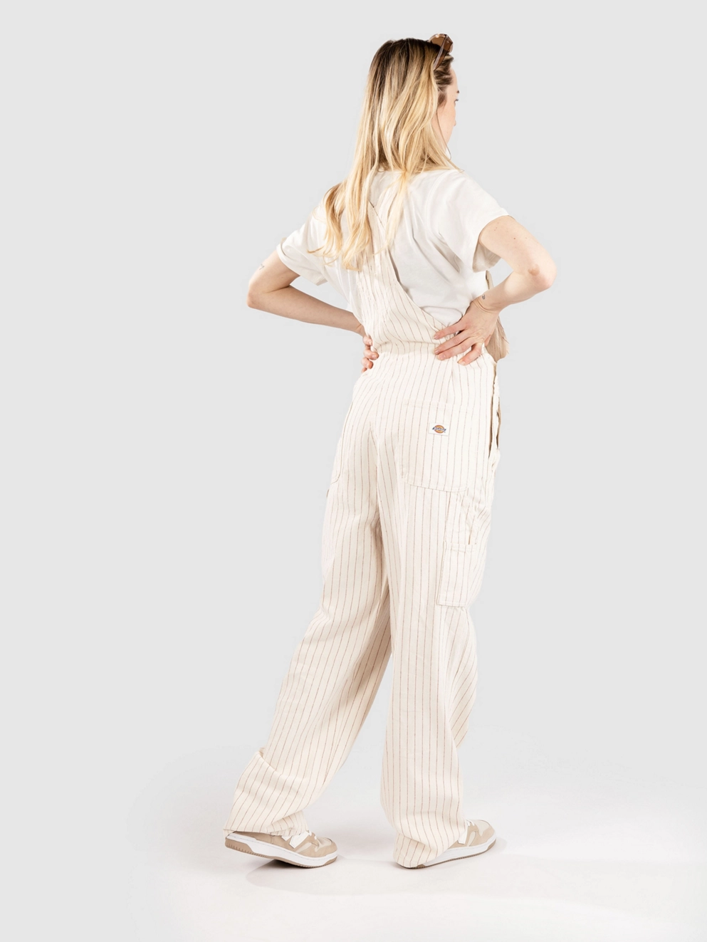 Dickies Service Bib Dungarees egret