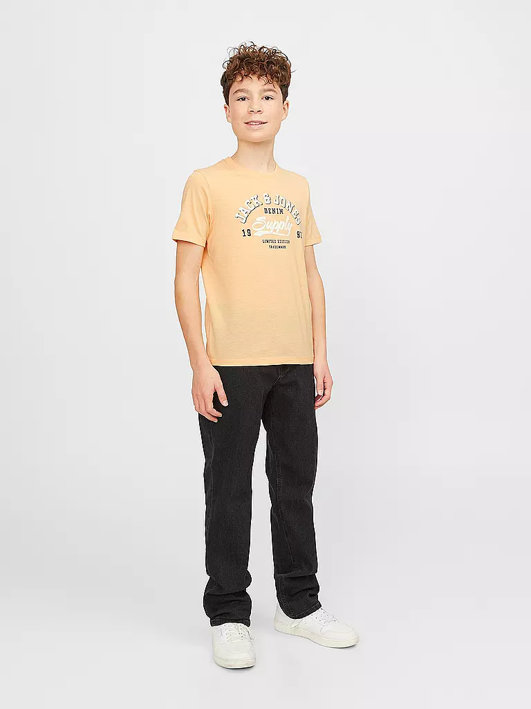 JACK & JONES Jungen T-Shirt JJELOGO orange