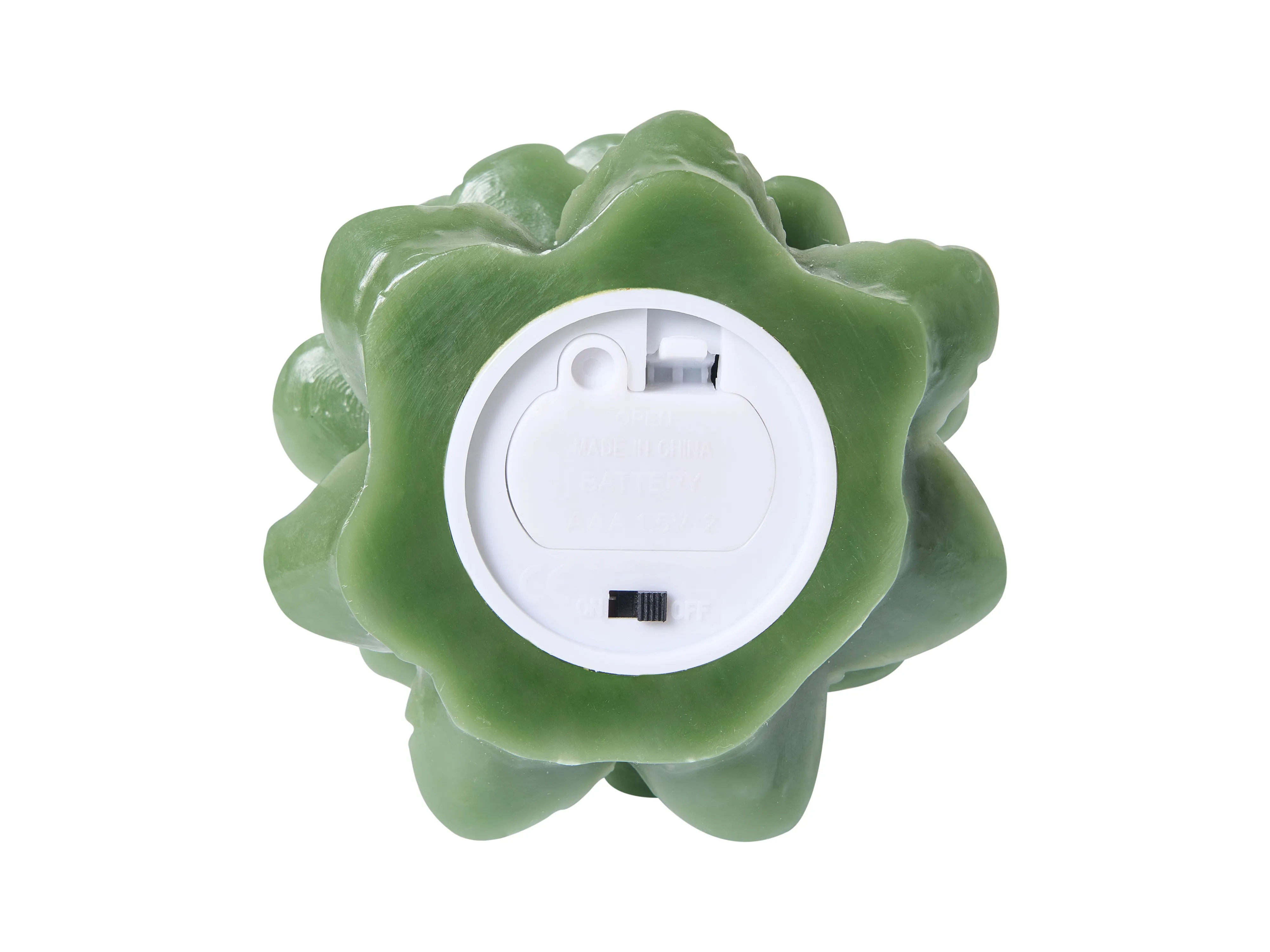 Set van 3 LED kaarsen VELOURA Kerstboom 16 cm Groen