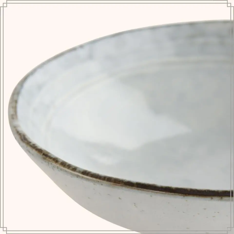 OTIX Saladeschaal Slakom Serveerschaal 24cm Blauw Porselein BLUEBELL