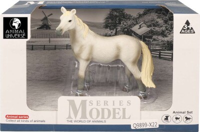 Hest Figur Hvid - Model Series - Animal Universe - 22X10X14,5 CM