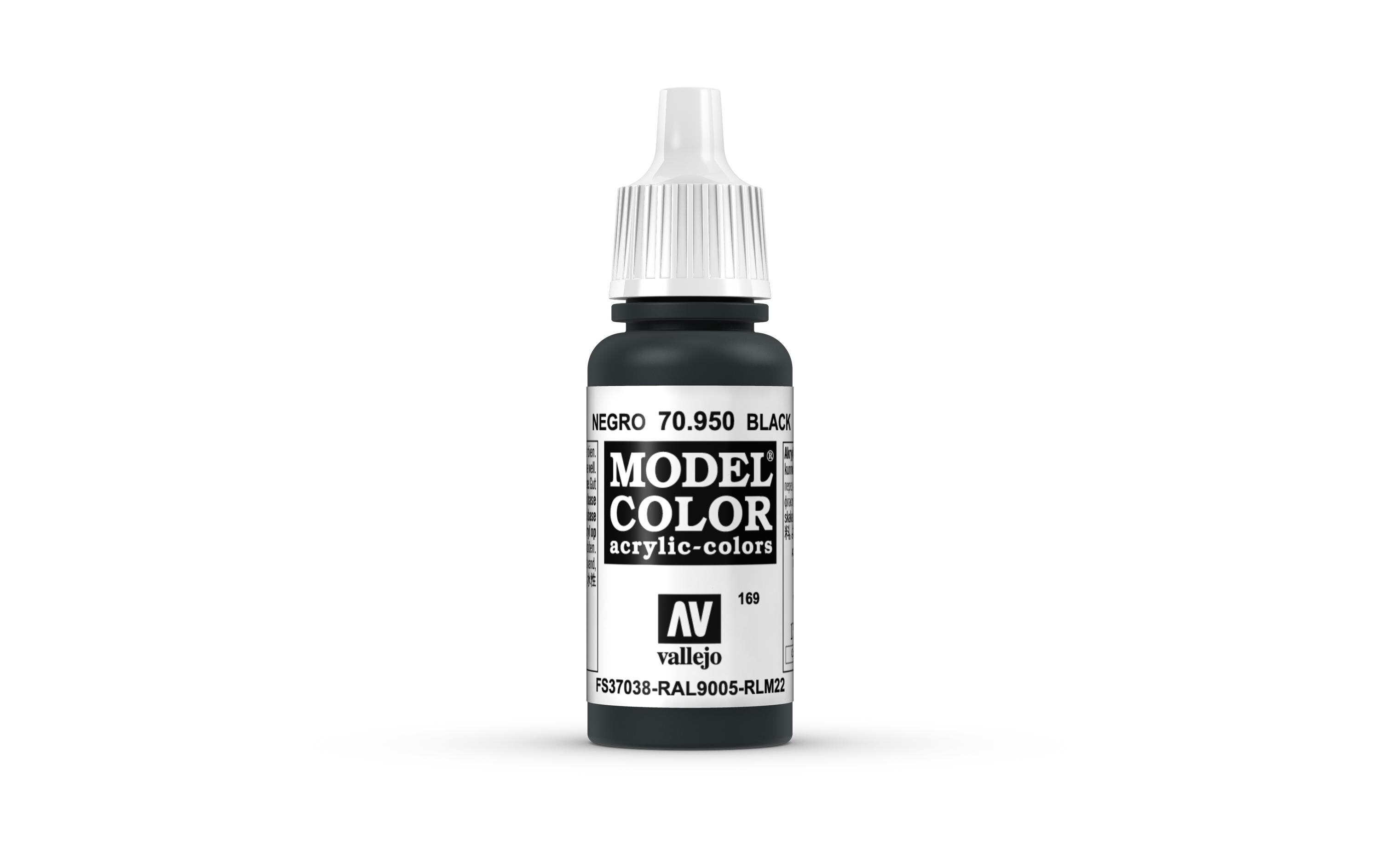 Acrylfarbe Matt, Schwarz 17 mlModel Color Black