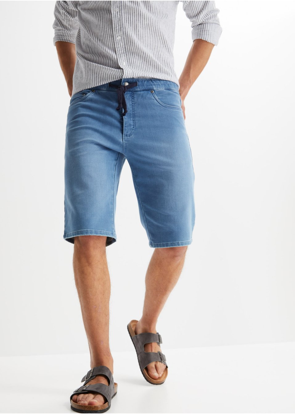 Bermuda en jogg-jean confort pour le ventre, Regular Fit