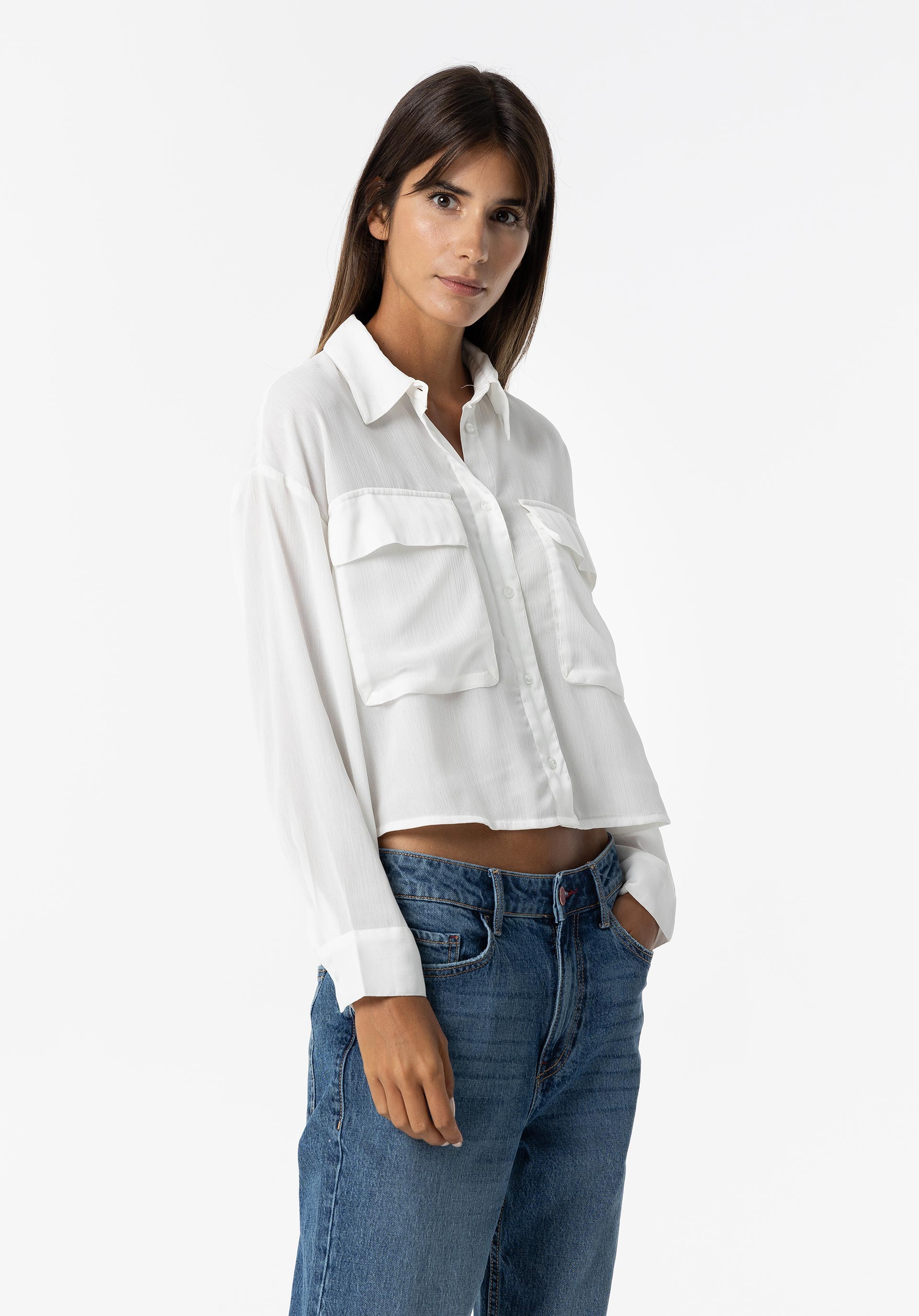 Camisa Chiffon