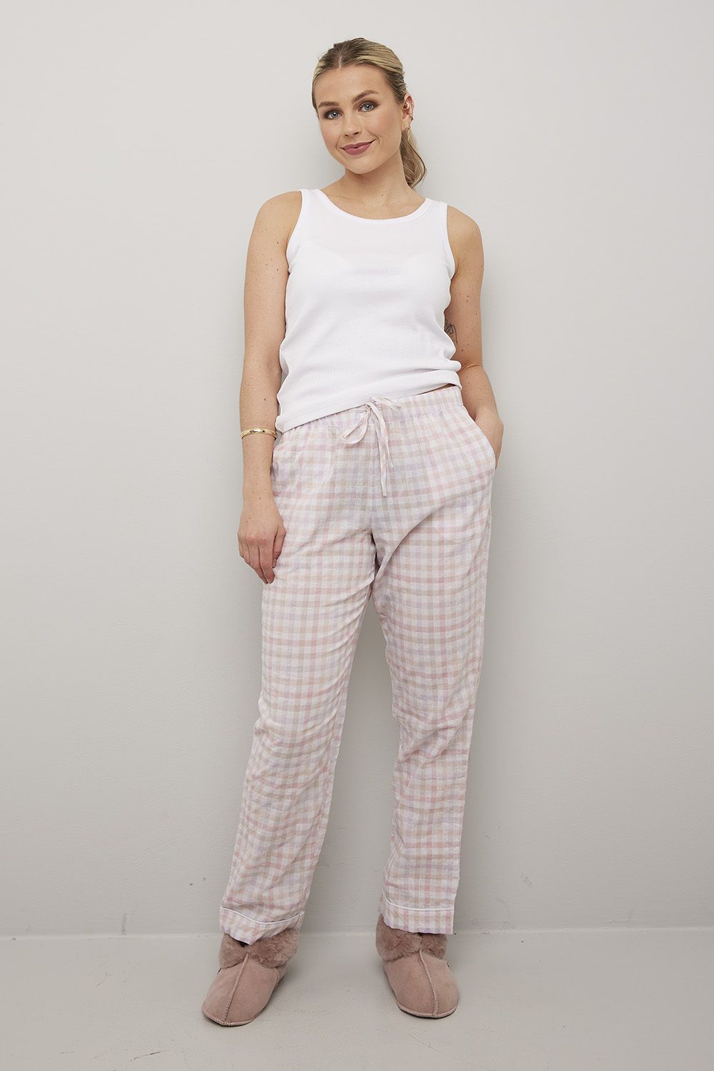 Pyjamasbukse rutet Anna