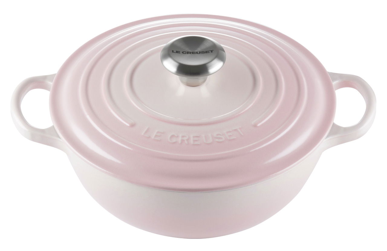 LE CREUSET La Mermite Bräter 24cm Shell Pink SIGNATURE