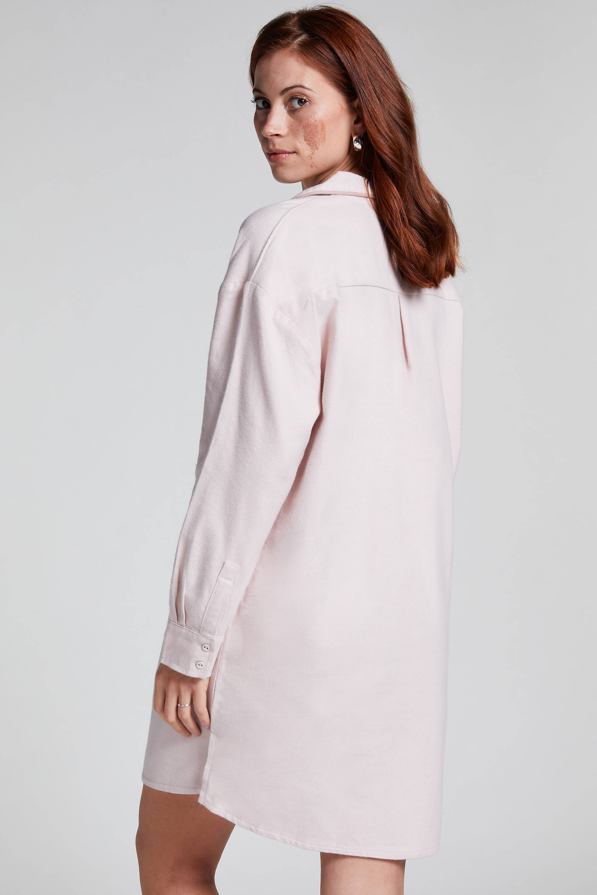 Hunkemöller flanellen nachthemd roze