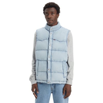 Doudoune sans manche homme Western Super Puffer 0000 Mario LEVIS