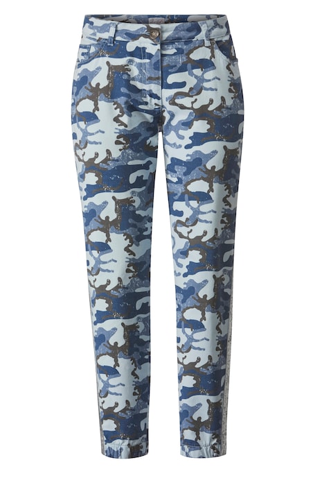 Hose, Komfort Fit, Camouflage, Paillettenband, 5-Pocket