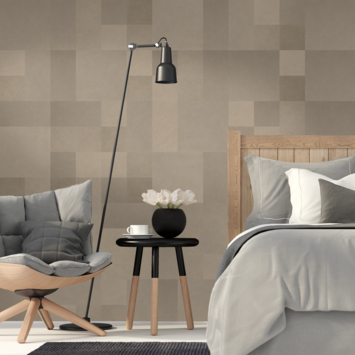 Enzo Pellini Leren wandbekleding Beige Mix (ca. 1 m²)