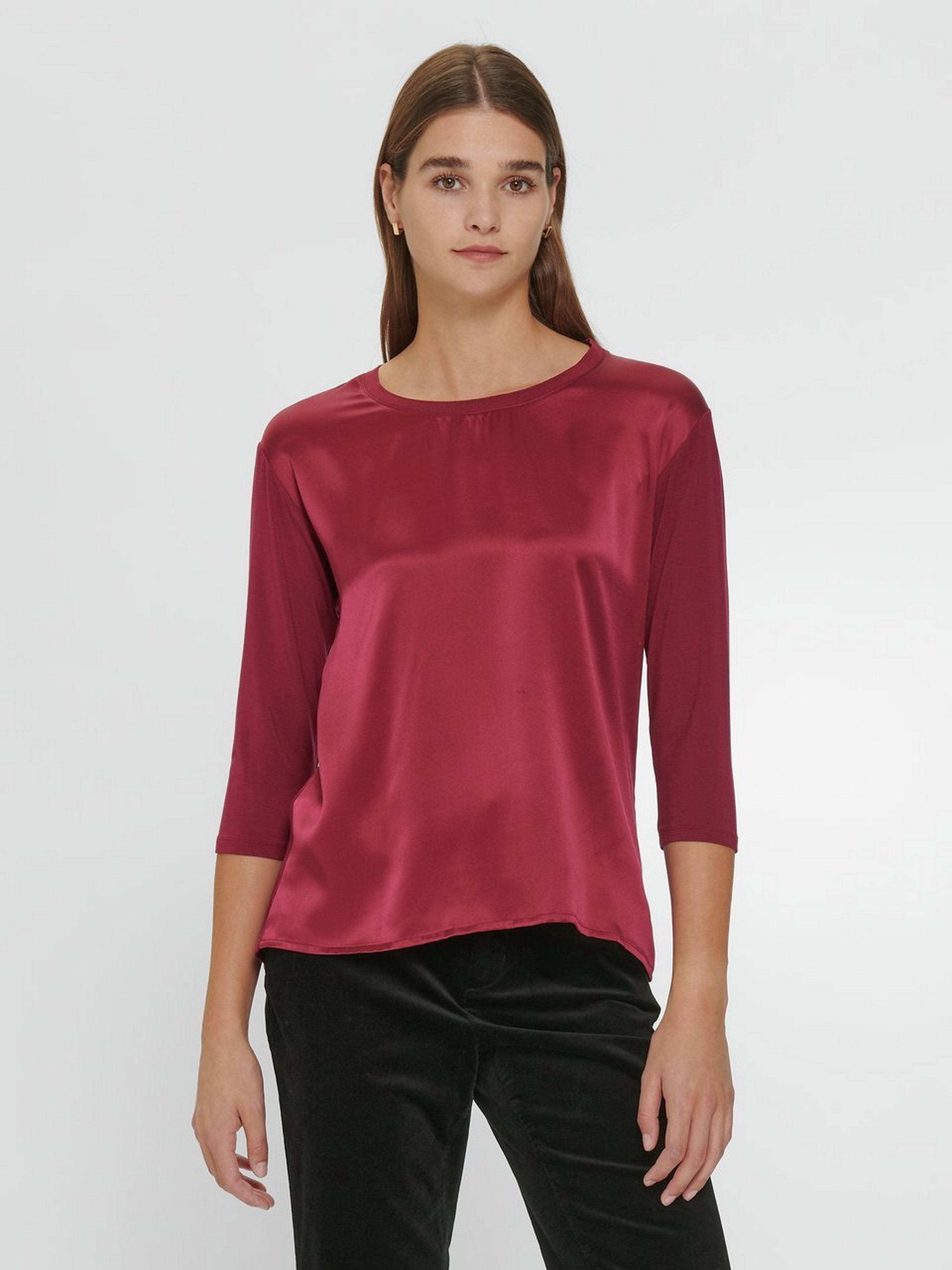 Blusen-Shirt mit Seide