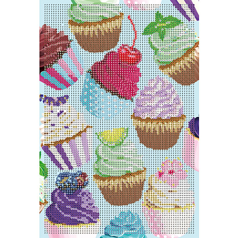 Diamond Art Foam Board 20x30 cm - cupcake