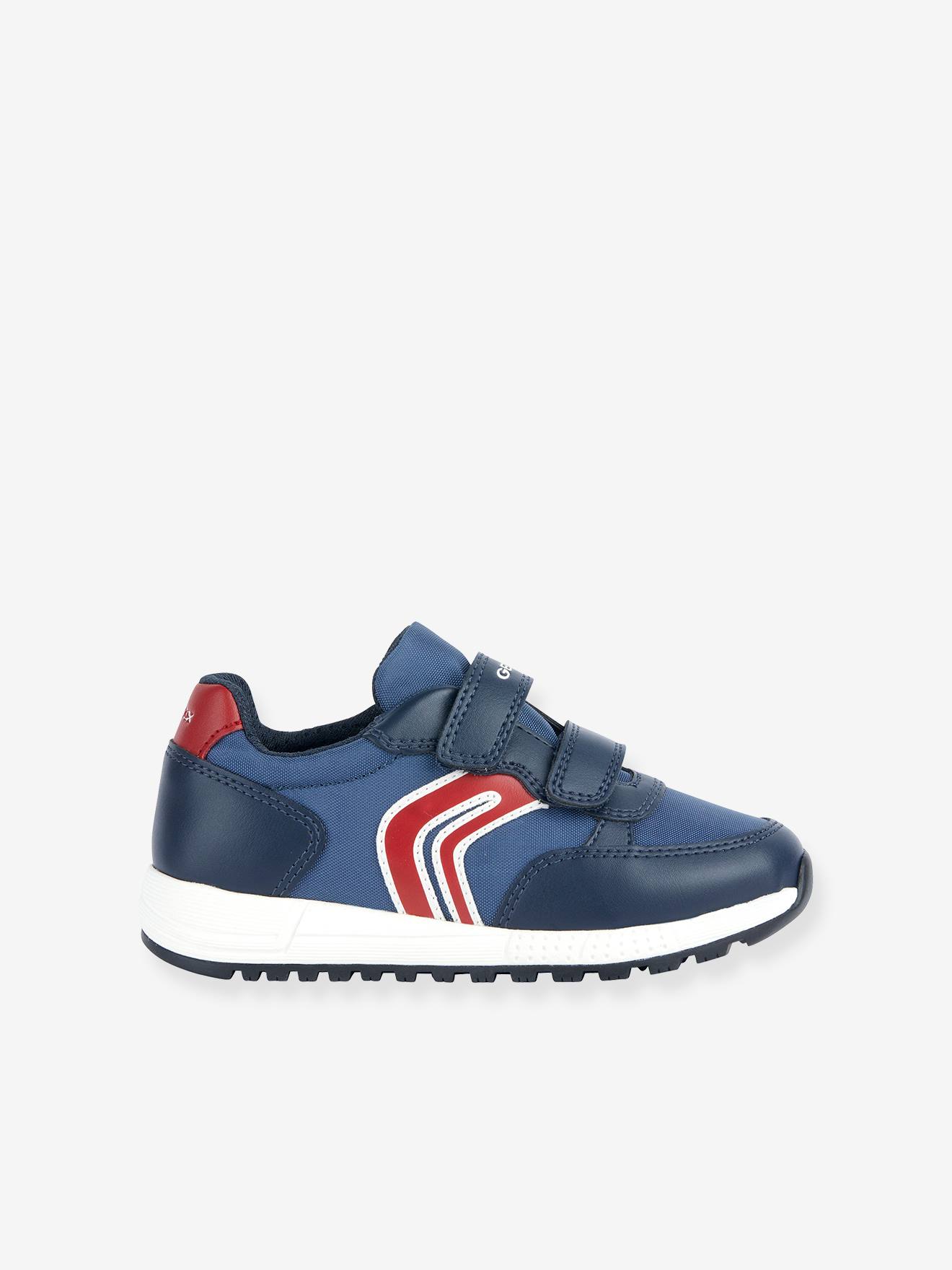 Tênis esportivo infantil Geox® J Alben azul com fecho de velcro
