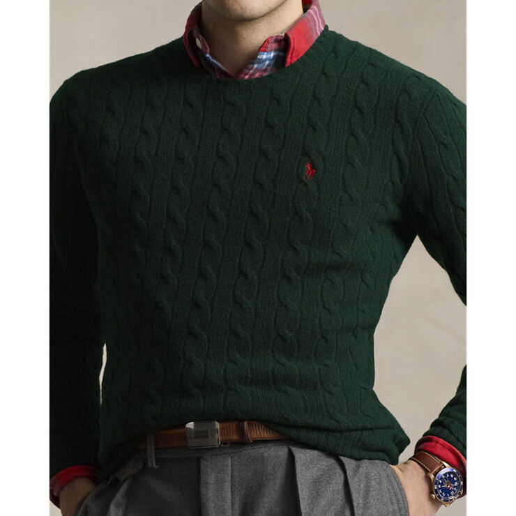 Polo Ralph Lauren 2/15 WOOL/CASH RWS-LSL-PLO Moss agate