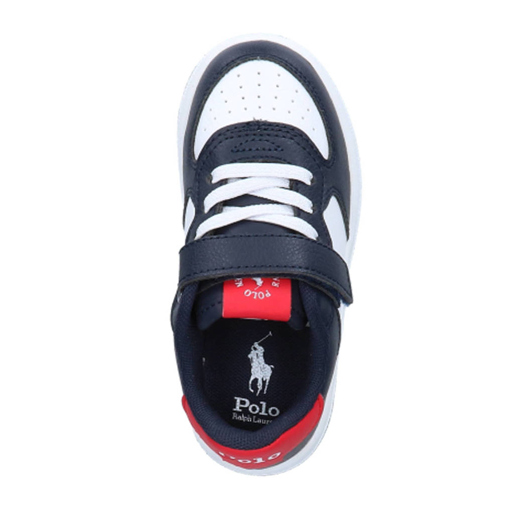 Ralph Lauren Masters Court Bear PS Kleuter sneakers donkerblauw/wit