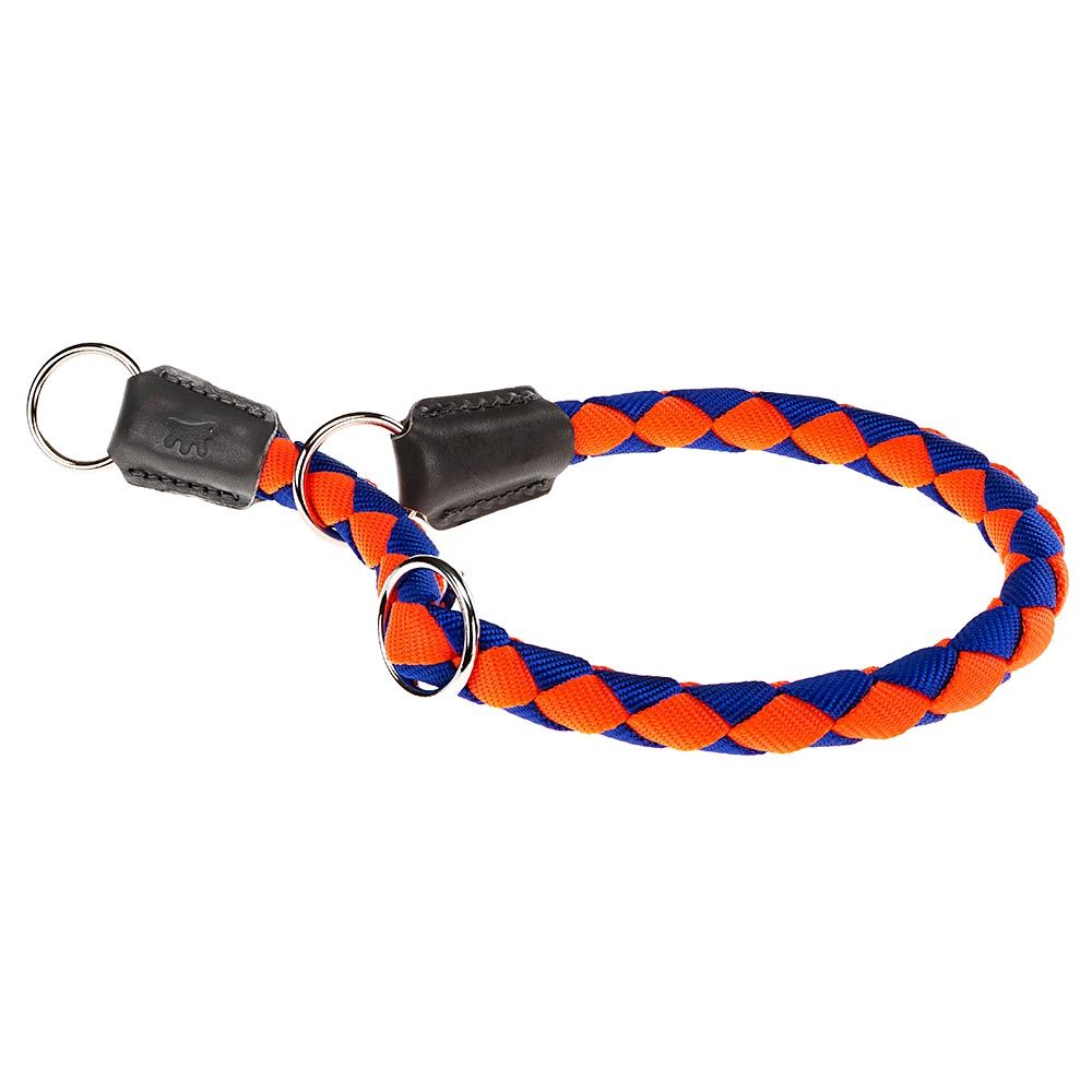 Collier semi-étrangleur pour chiens twist cs18/60, en nylon tressé, réglable et résistant
