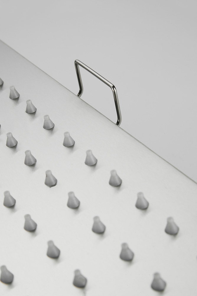 Saniclear Cube plafond inbouw douchekop 30x30cm 304 RVS