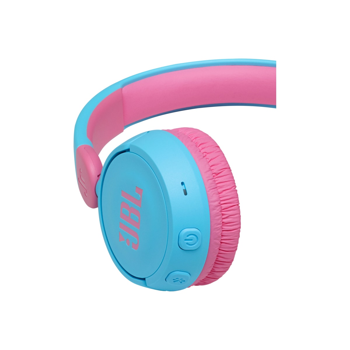 JBL Jr. 310BT trådløse on-ear hodetelefoner (blå/rosa)