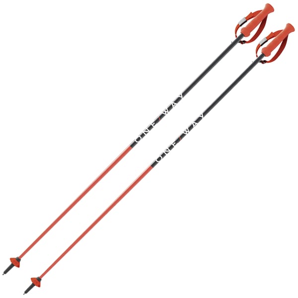 Bâton de ski ONE WAY RD 16 SL BLACK/RED
