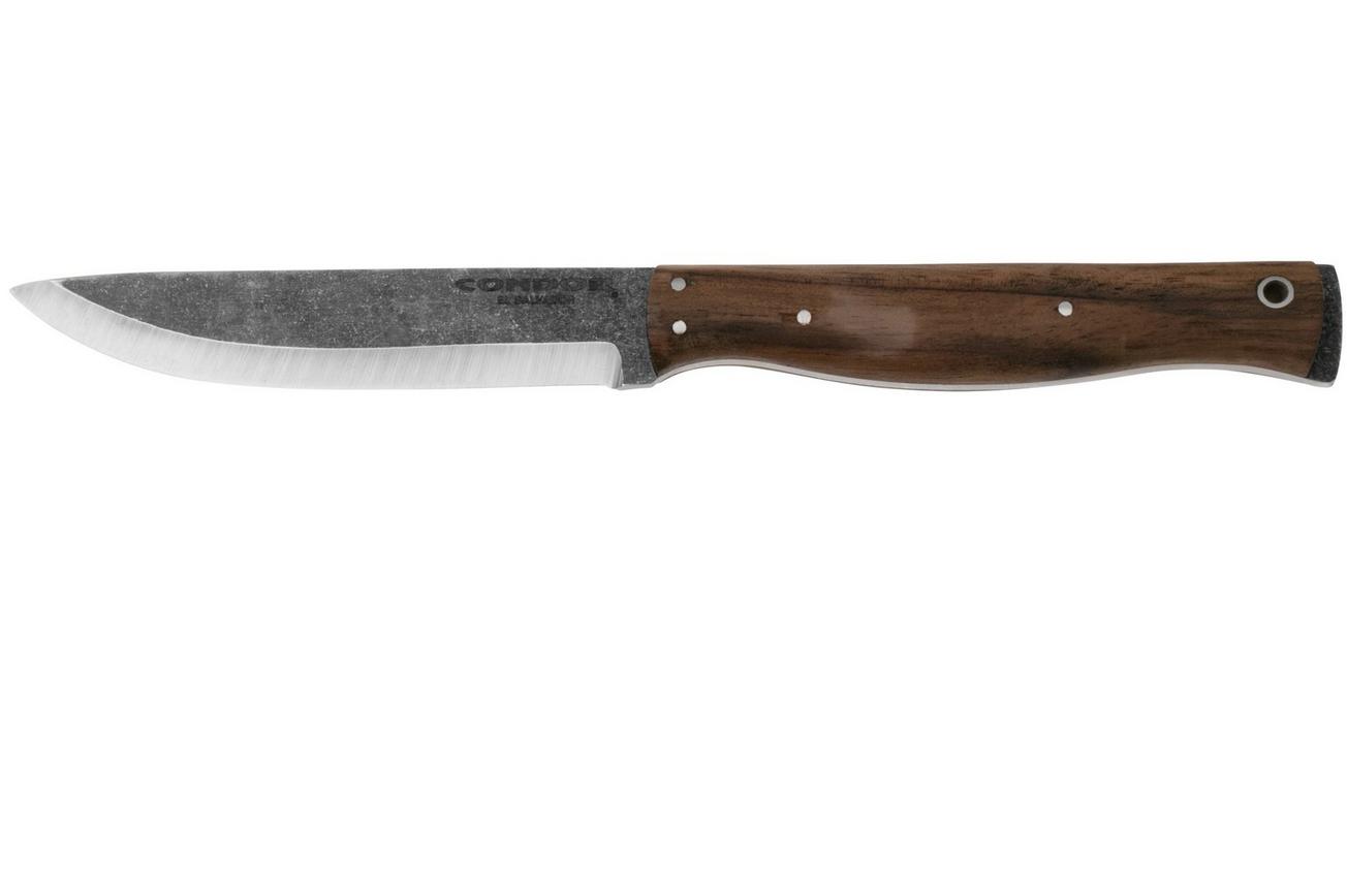 Condor Narrowsaur CTK3971-422HC, 1095 Carbon Steel, Walnut Wood, bushcraftmes