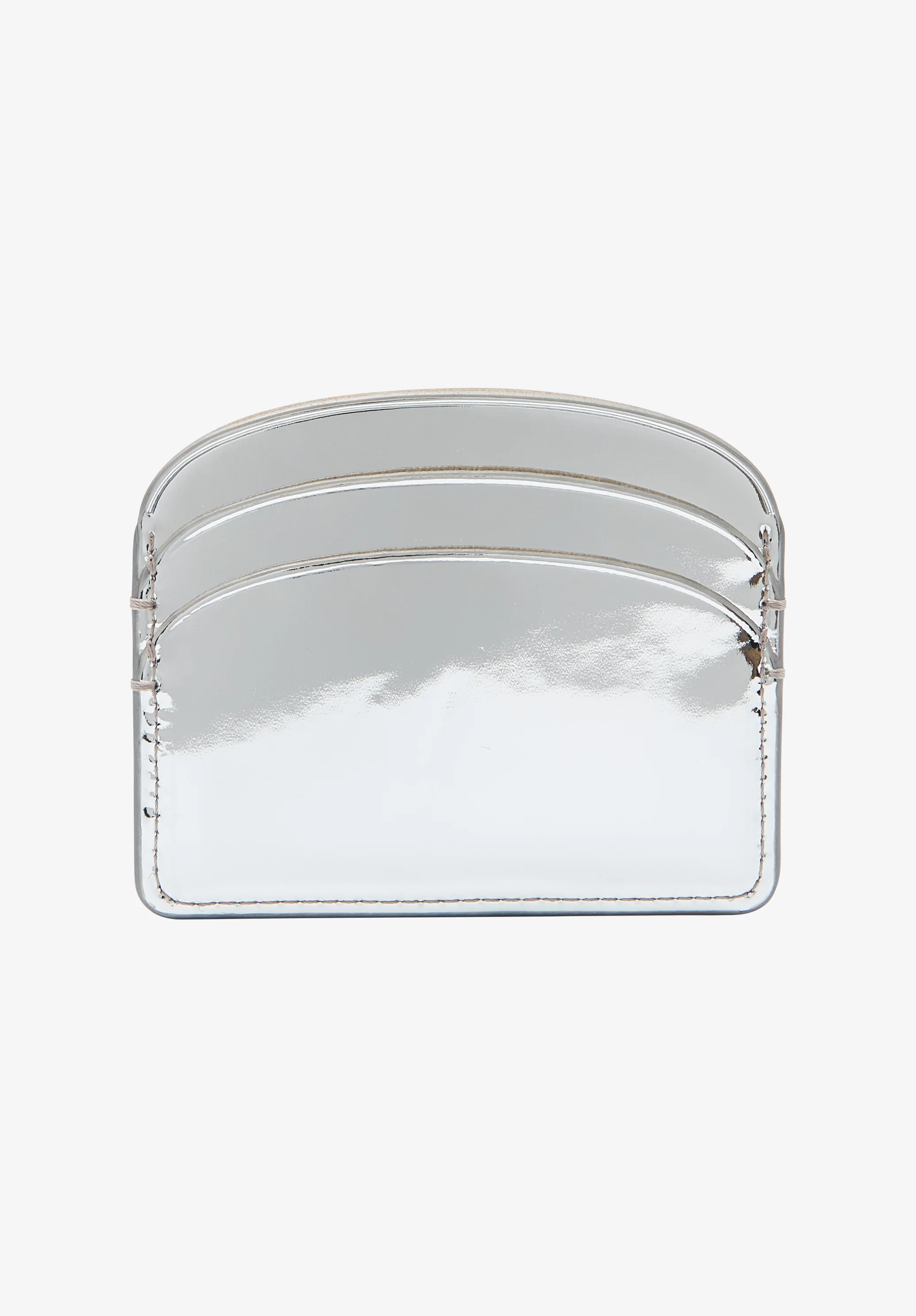 Porte-Cartes Demi-Lune - Argent
