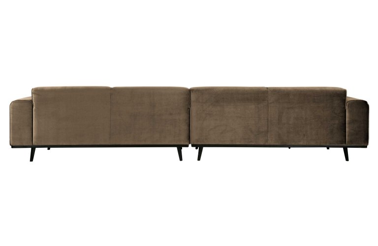 WOOOD Statement bank 4-zits 372cm,velvet honinggeel