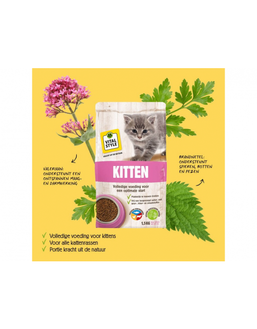 Vitalstyle Kitten - Kattenvoer - 1.5 kg