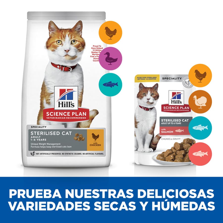Hill's Science Plan Salmão jovem adulto esterilizado para gatos