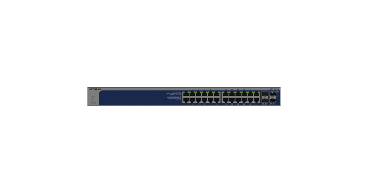 NetgearXS724TM switch  (Grijs)