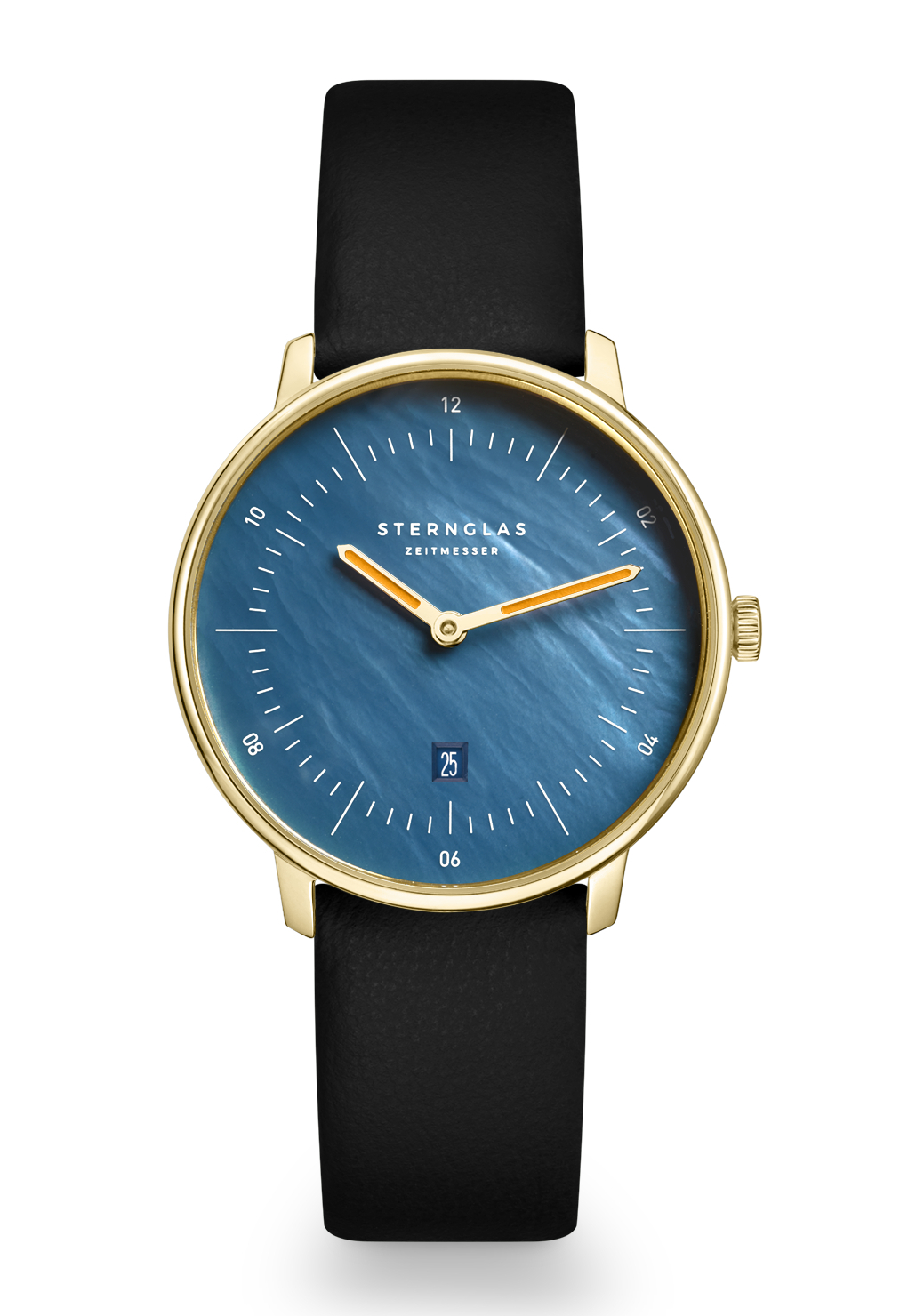 Sternglas Naos XS Quarz Perlmutt Blau S01-NDP07-KL08