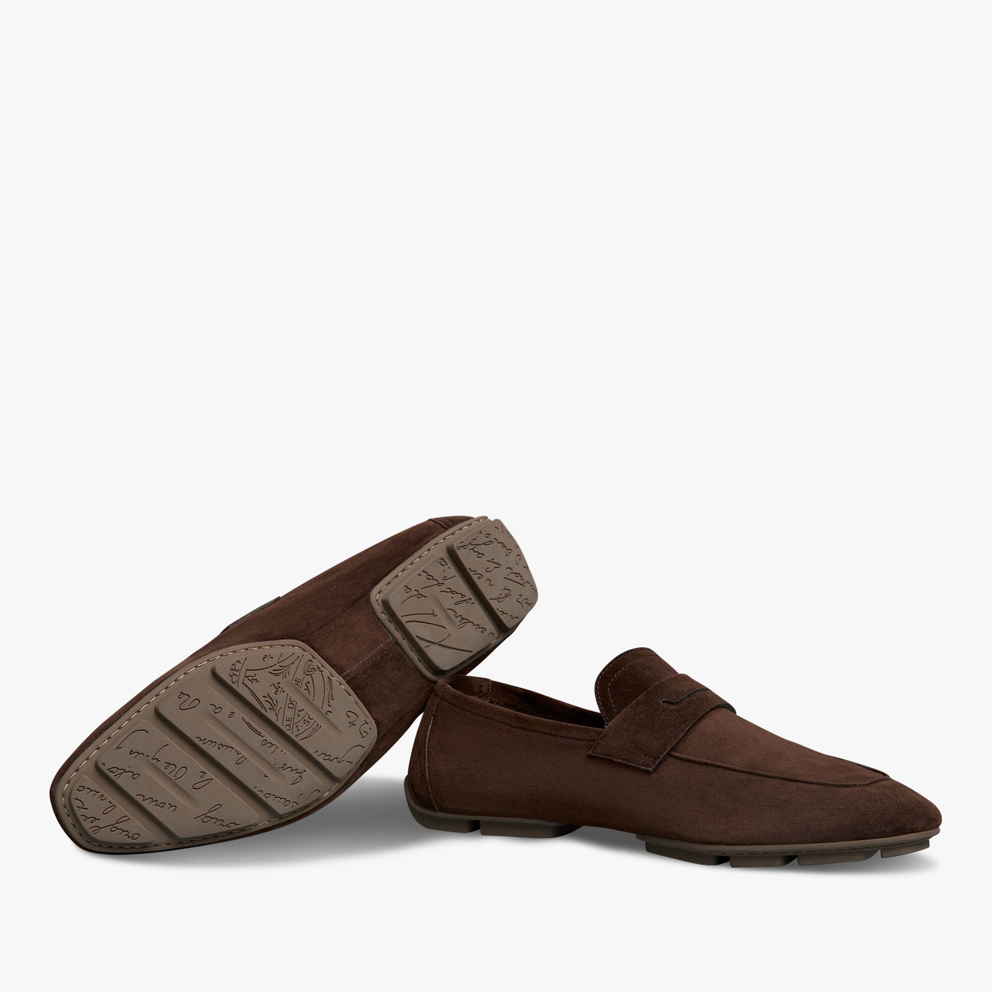 Mocassin Lorenzo Drive En Cuir Camoscio