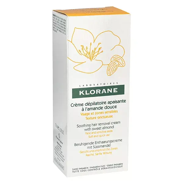 Creme Depilatório Klorane Amêndoa Doce 75ml