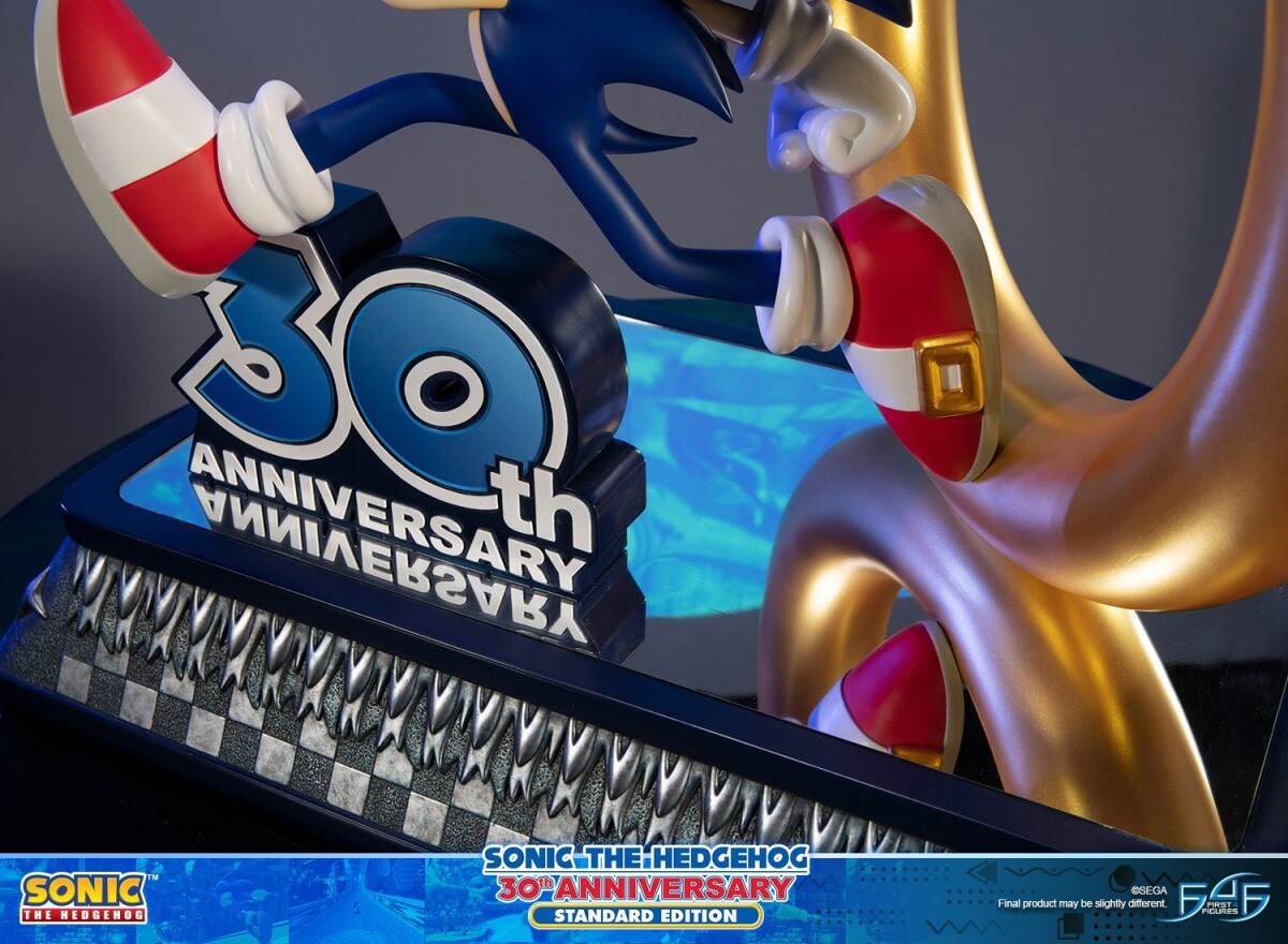 Sonic The Hedgehog Statuette Figur - 30Th Anniversary
