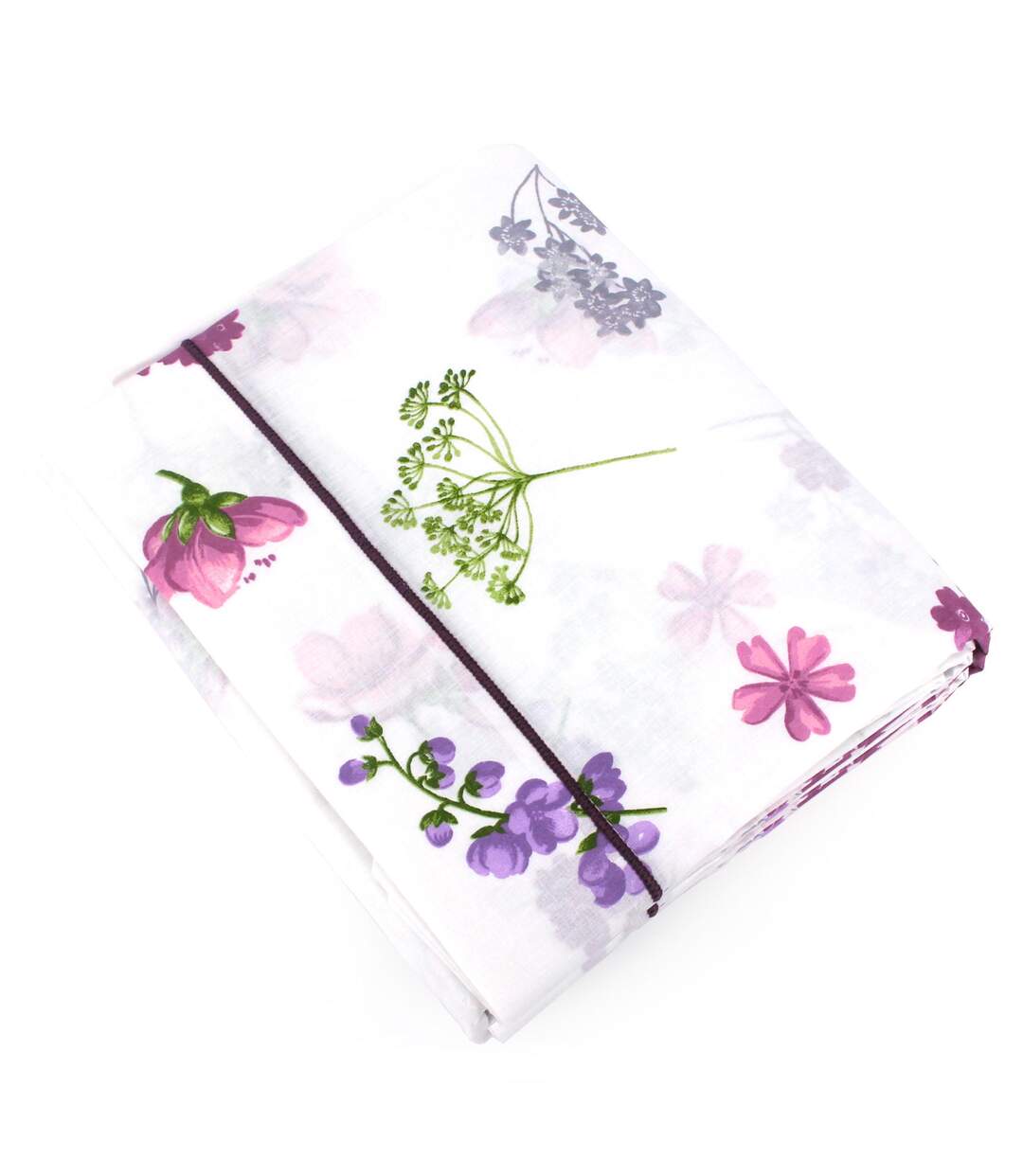 Drap plat 280x310 cm coton PRETTY blanc
