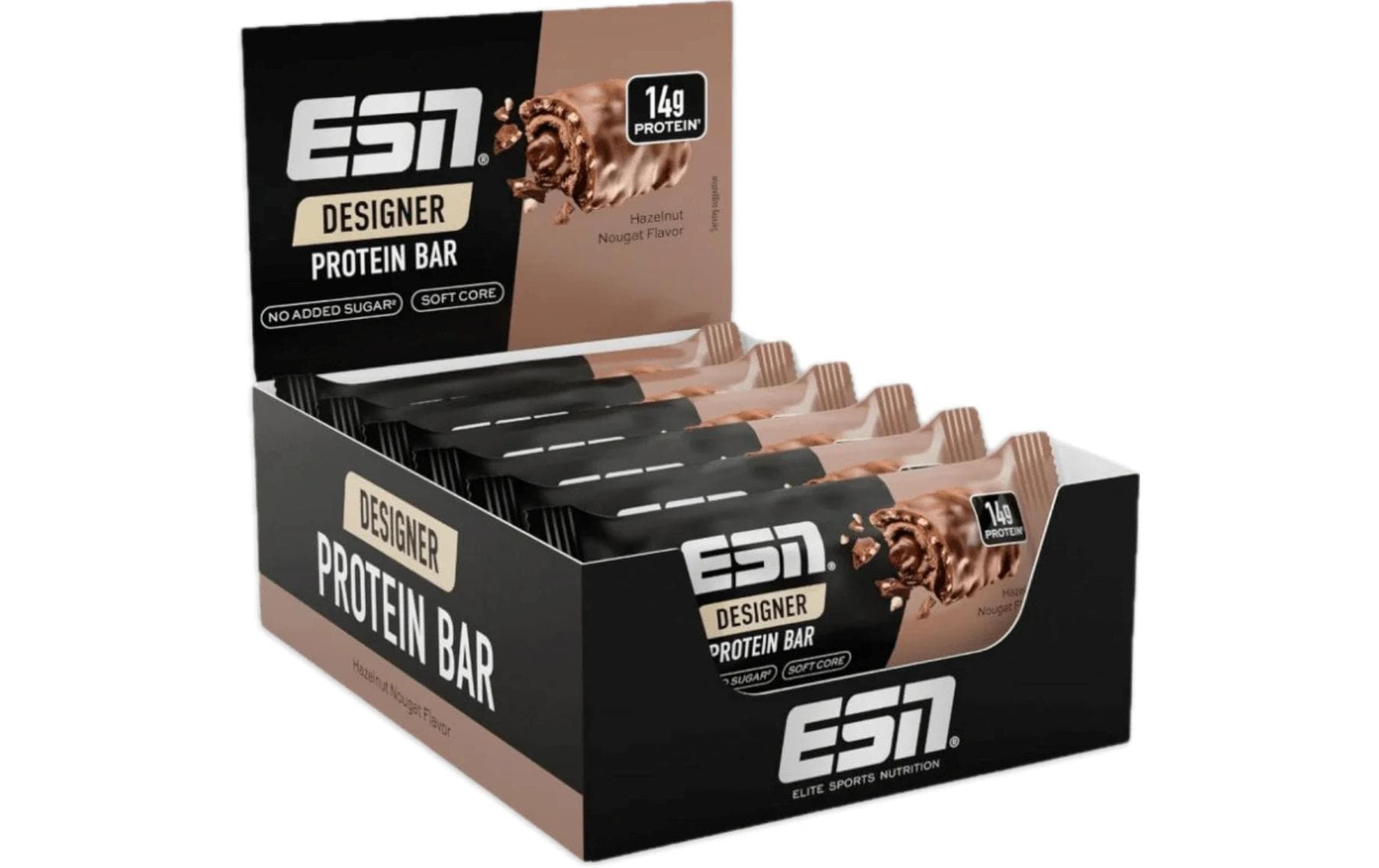 Designer Protein Bar Hazelnut-Nougat Haselnuss, 12 x 45 gProtein Bar