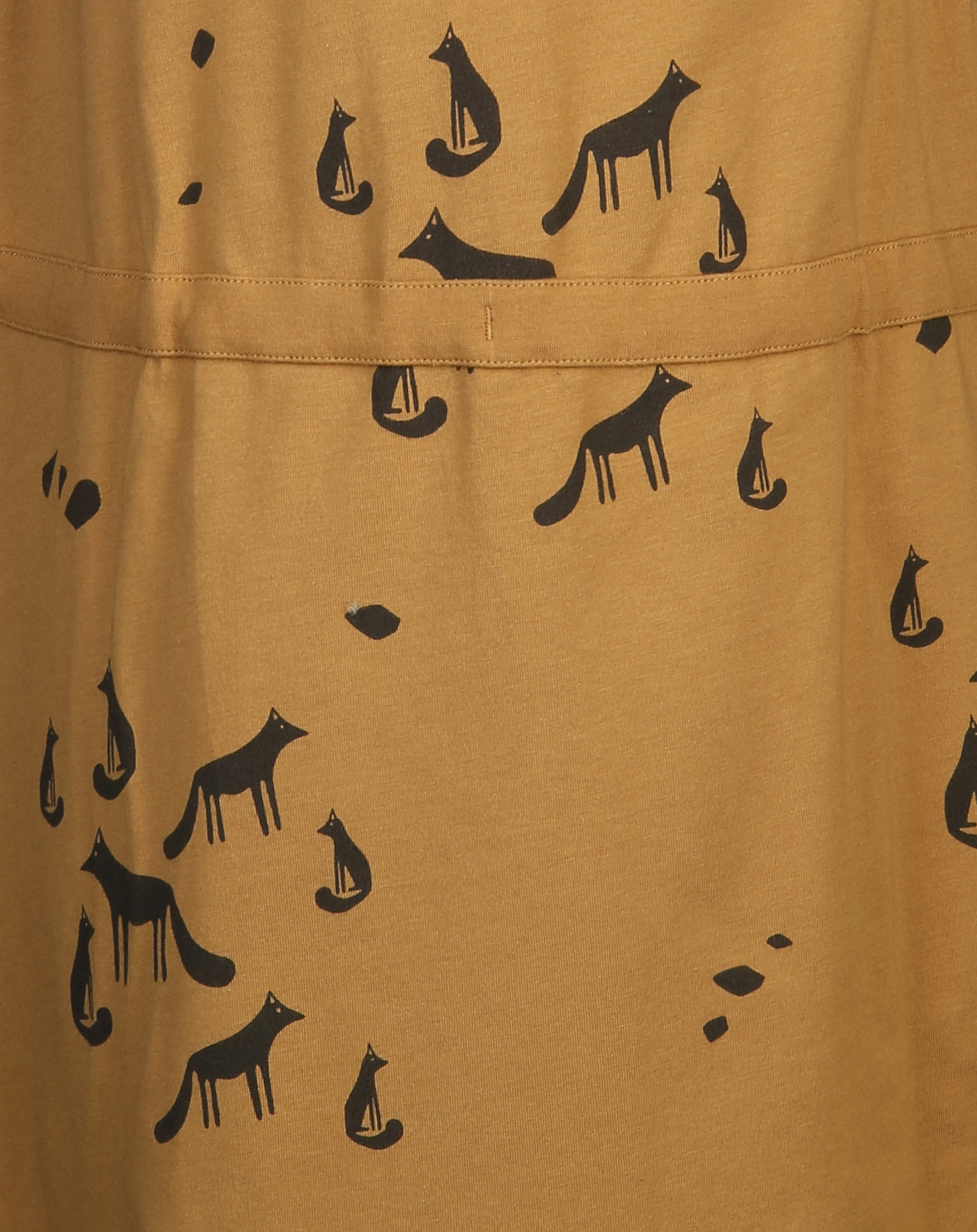 Kurzarm-Kleid KIRKAS in cinnamon