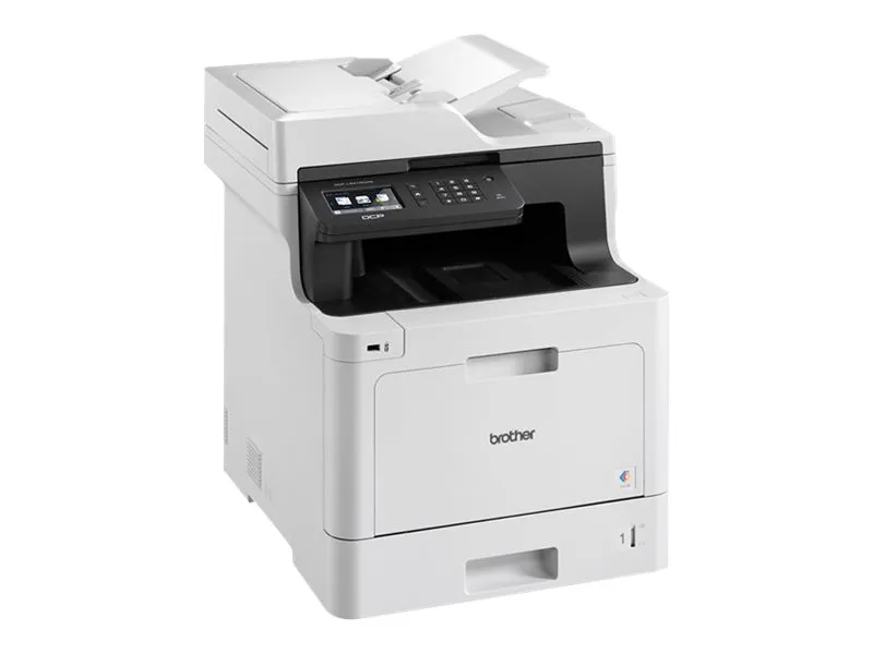 Brother DCP-L8410CDW - Multifunktionsprinter - farve - laser - 215.9 x 355.6 mm (original) - A4/Legal (medie) - op til 31 spm (kopiering) - op til 31 spm (udskriver) - 300 ark - USB 2.0, Gigabit LAN, Wi-Fi(n), USB vært
