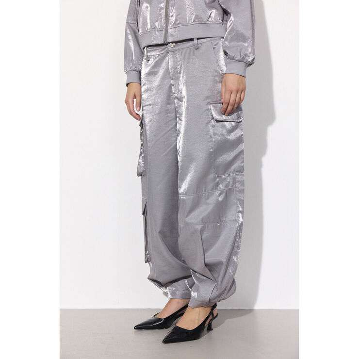 HUNKØN Patrice Cargo pants Silver