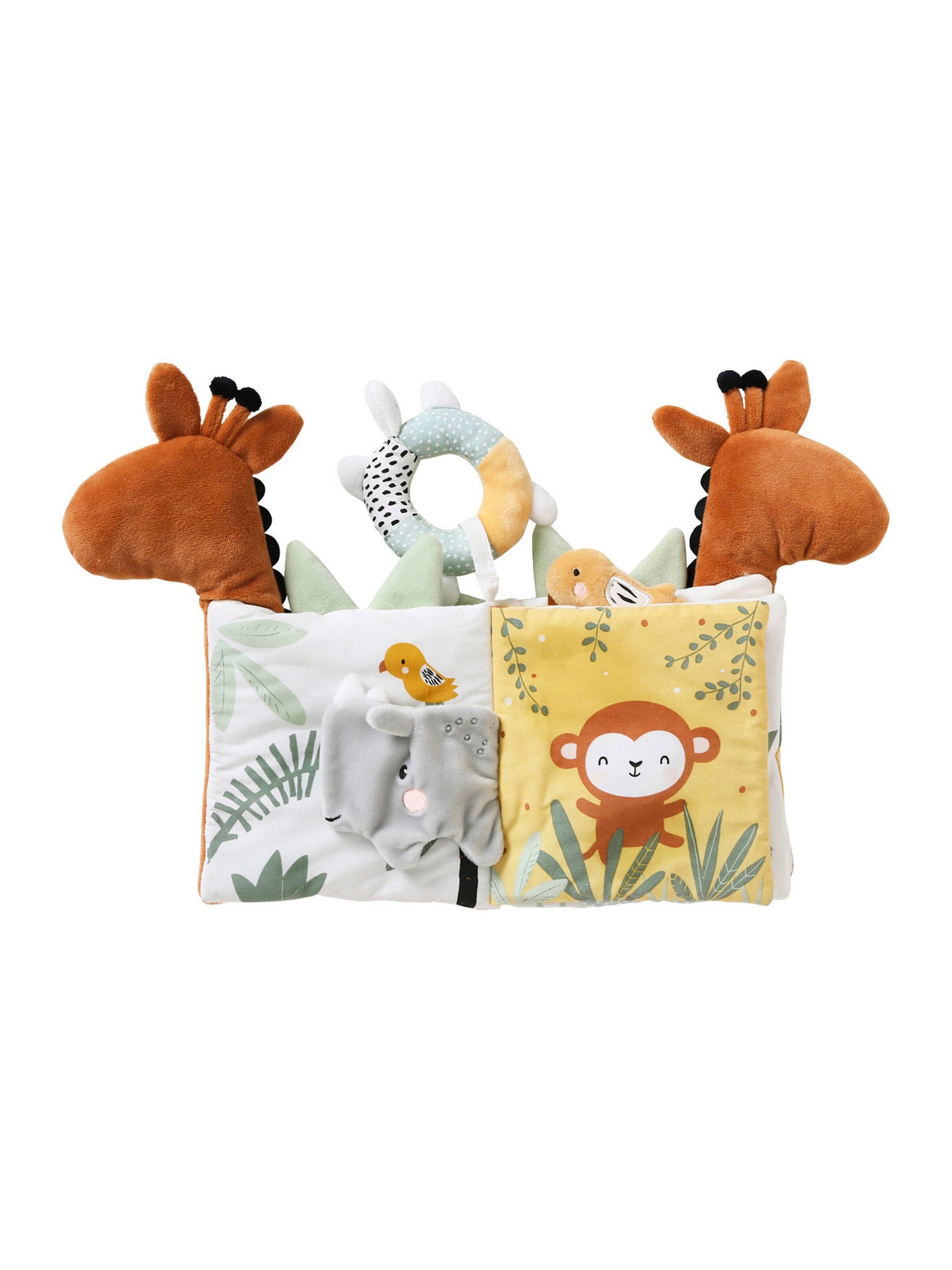 Vertbaudet Baby Activity-Buch TANSANIA, Giraffe braun