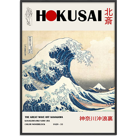 Great wave, Hokusai - 50x70 cm