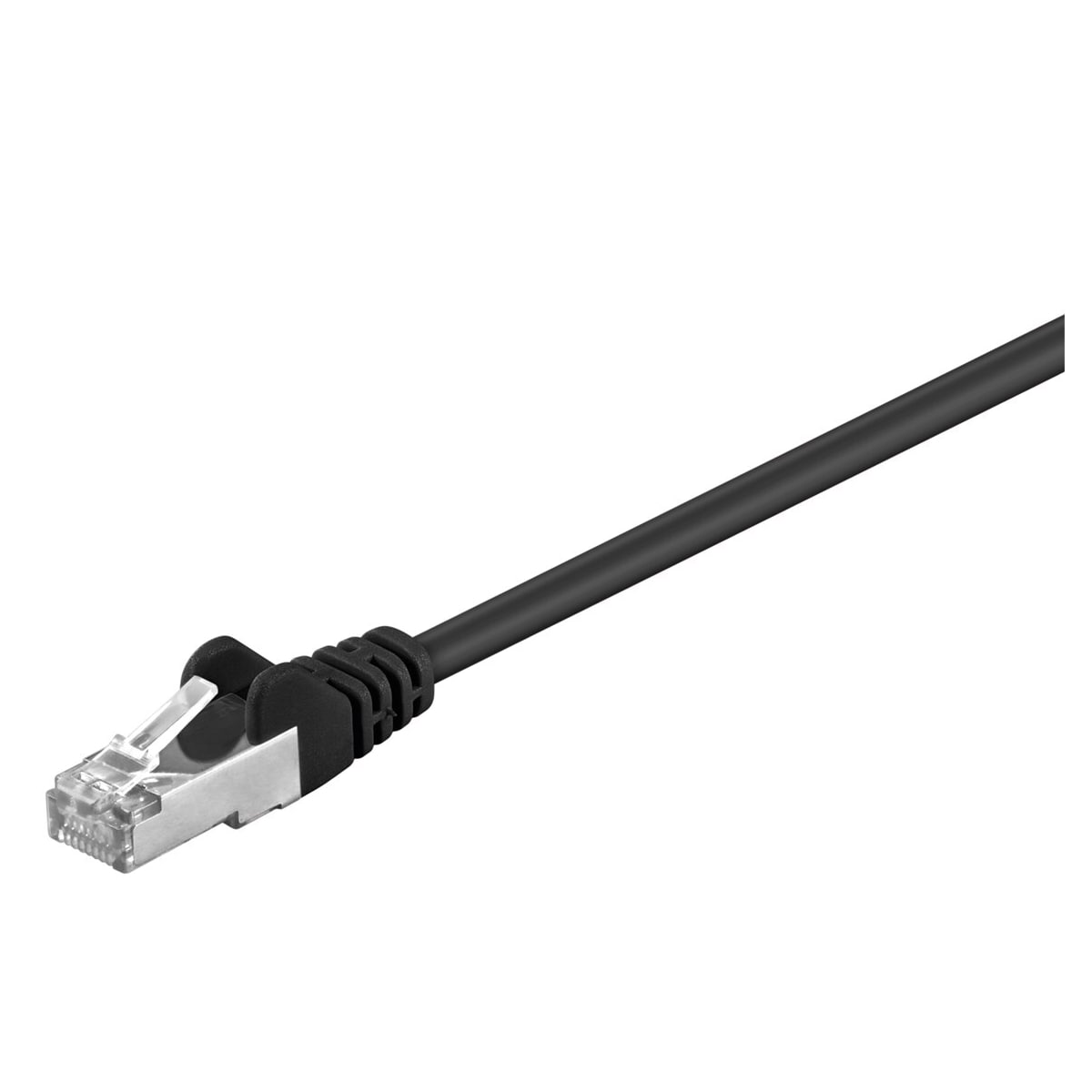 Goobay Patchkabel CAT 5e, SF/UTP, svart, 3 m