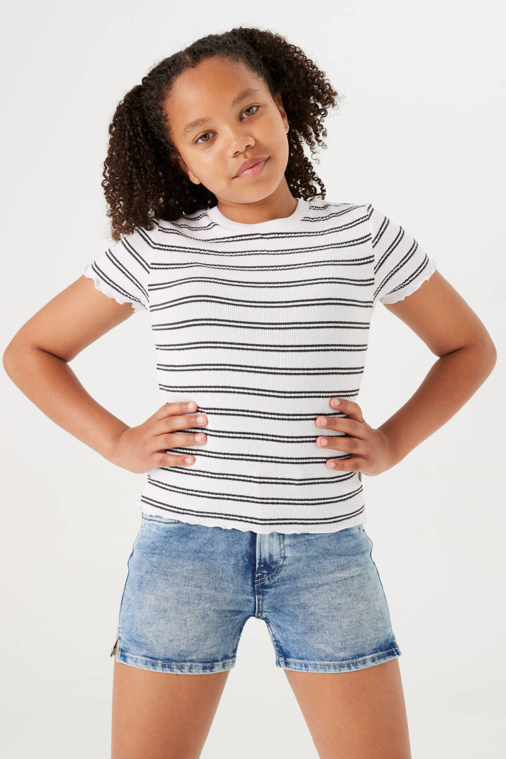 Garcia high waist slim fit denim short Rianna short medium used denim