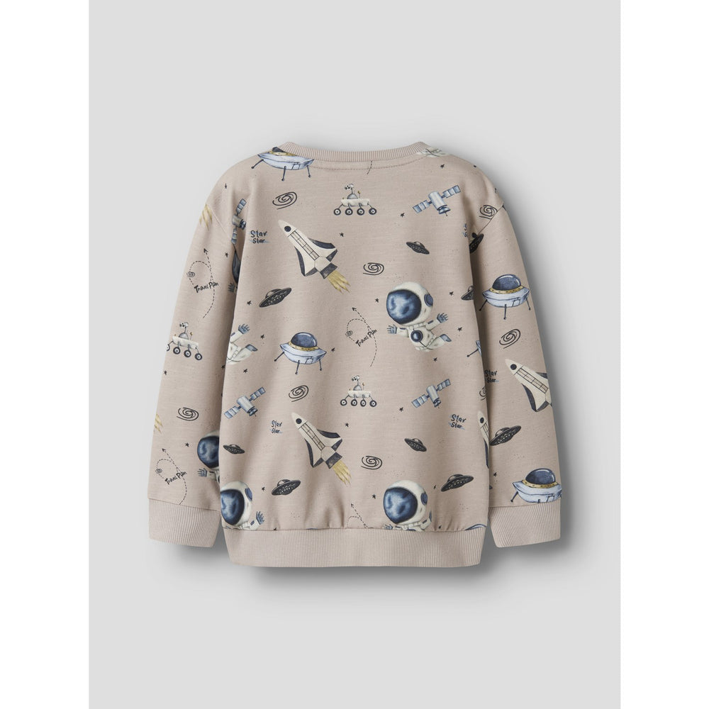 Køb Name It Chateau Gray Nmmdace Ls Nreg Sweat Unb Box
